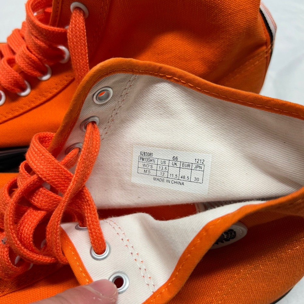PF Flyers Center Hi Orange Canvas High Top Sneakers Mens 13 PM13OH1I - Picture 5 of 5